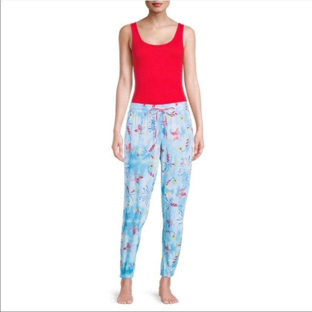 Womens American Jogger Lounge Sleep Pants - Picture 3 of 5